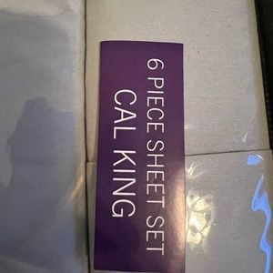 London fog, California king size gray sheets, brand new never used!